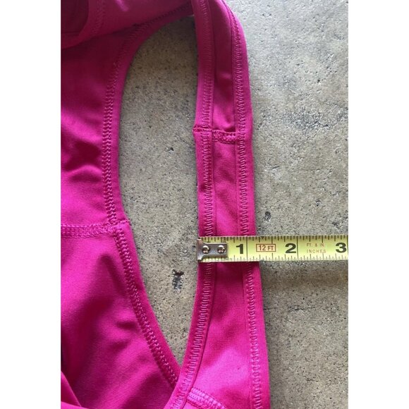 NIKE Women’s Size Medium DRI-FIT Support Sports Yoga/Gym Bra-Magenta Pink - Picture 7 of 10